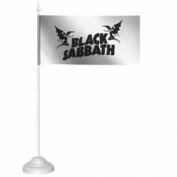 Флажок настольный Black Sabbath logo - FATLINE Флажок настольный Black Sabbath logo