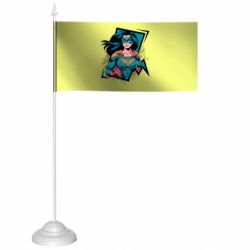 Прапорець настільний Український Марвел Справжня Героїня - FATLINE Прапорець настільний Український Марвел Справжня Героїня