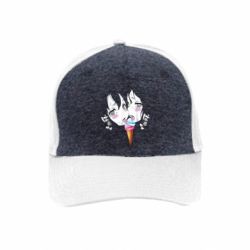 Преміум кепка Ahegao girl eating ice cream - FATLINE Преміум кепка Ahegao girl eating ice cream