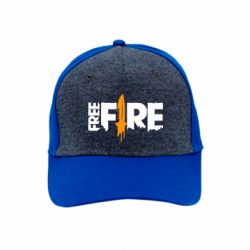 Преміум кепка Free Fire vertical logo - FATLINE Преміум кепка Free Fire vertical logo