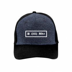 Премиум кепка Группа крови B(3), Резус + и - - FATLINE Премиум кепка Группа крови B(3), Резус + и -