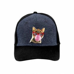 Преміум кепка Кіт в окулярах - FATLINE Преміум кепка Кіт в окулярах