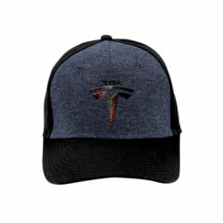 Премиум кепка Tesla Stylised Logo - FATLINE Премиум кепка Tesla Stylised Logo