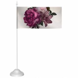 Флажок настольный Pink flowers - FATLINE Флажок настольный Pink flowers