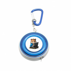 Рулетка-брелок Хомяк программист - FATLINE Рулетка-брелок Хомяк программист