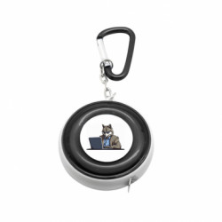 Рулетка-брелок волк за ноутбуком - FATLINE Рулетка-брелок волк за ноутбуком