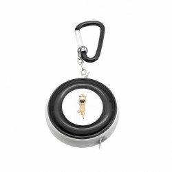 Рулетка-брелок йога мопс в позе дерева - FATLINE Рулетка-брелок йога мопс в позе дерева