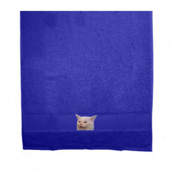 Рушник 70х140 см Мем спантеличений кіт - FATLINE Рушник 70х140 см Мем спантеличений кіт