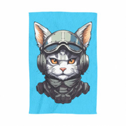 Рушник Портрет кота штурмовика у шоломі - FATLINE Рушник Портрет кота штурмовика у шоломі