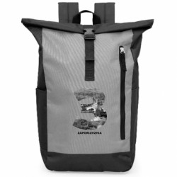 Рюкзак-мішок для ноутбука Zaporizhzhia Black & White - FATLINE Рюкзак-мішок для ноутбука Zaporizhzhia Black & White
