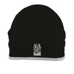 Шапка Life is better at the beach. - FATLINE Шапка Life is better at the beach.