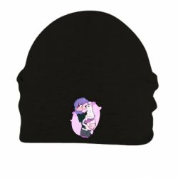 Шапка на флисе Эмити с котом - FATLINE Шапка на флисе Эмити с котом