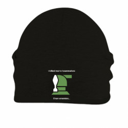 Шапка на флисе I killed more teammates than enemies - FATLINE Шапка на флисе I killed more teammates than enemies