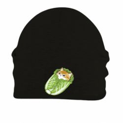 Шапка на флисе Кот в капусте - FATLINE Шапка на флисе Кот в капусте