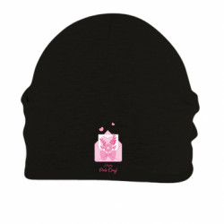 Шапка на флісі Лист Happy Pink Day - FATLINE Шапка на флісі Лист Happy Pink Day