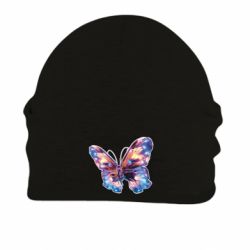 Шапка на флисе Механизированная неоновая бабочка - FATLINE Шапка на флисе Механизированная неоновая бабочка
