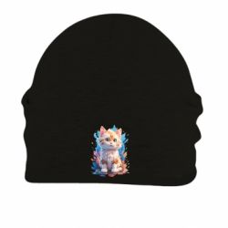 Шапка на флісі Мультяшний котик - FATLINE Шапка на флісі Мультяшний котик