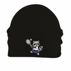 Шапка на флисе Енотка-Теннисистка или Королева корта - FATLINE Шапка на флисе Енотка-Теннисистка или Королева корта