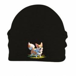 Шапка на флісі Щасливий пес коргі - FATLINE Шапка на флісі Щасливий пес коргі