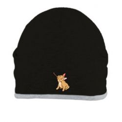 Шапка новогодний бульдог с дудочкой - FATLINE Шапка новогодний бульдог с дудочкой