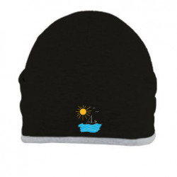 Шапка Солнце, Море, Лодка, Чайка - FATLINE Шапка Солнце, Море, Лодка, Чайка