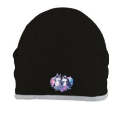 Шапка влюбленные псы хаски - FATLINE Шапка влюбленные псы хаски