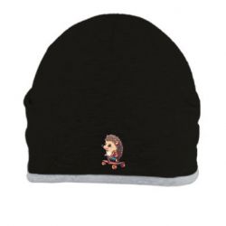 Шапка Ёжик на скейтборде рисунок - FATLINE Шапка Ёжик на скейтборде рисунок