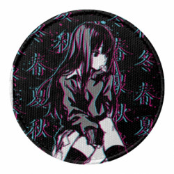 Шеврон круглий Anime Girl Glitch - FATLINE Шеврон круглий Anime Girl Glitch