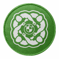 Шеврон круглый Автоклуб BMW - FATLINE Шеврон круглый Автоклуб BMW