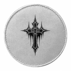 Шеврон круглый Готический крест Lost Soul - FATLINE Шеврон круглый Готический крест Lost Soul