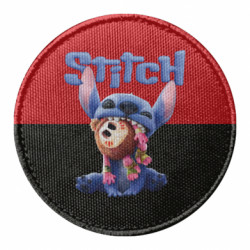 Шеврон круглый Лило и стич фильм - FATLINE Шеврон круглый Лило и стич фильм