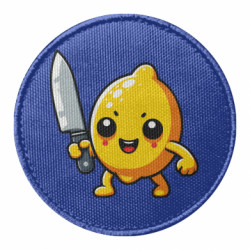 Шеврон круглий Лимон з ножем - FATLINE Шеврон круглий Лимон з ножем