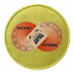 Шеврон круглий Назад у майбутнє Поза часом - FATLINE Шеврон круглий Назад у майбутнє Поза часом