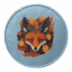 Шеврон круглый Осенний Лис - FATLINE Шеврон круглый Осенний Лис