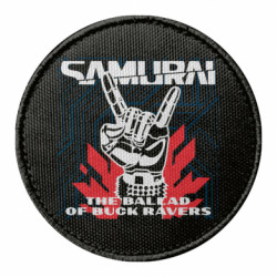 Шеврон круглый Samurai - The ballad of buck ravers - FATLINE Шеврон круглый Samurai - The ballad of buck ravers