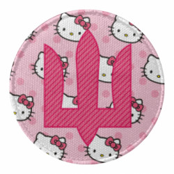 Шеврон круглый Шеврон Kitty - FATLINE Шеврон круглый Шеврон Kitty