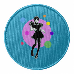 Шеврон круглый Венсдей Аддамс - FATLINE Шеврон круглый Венсдей Аддамс