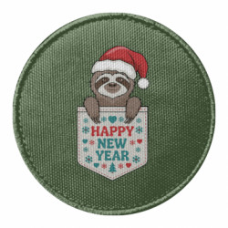 Шеврон круглый С Новым. Годом