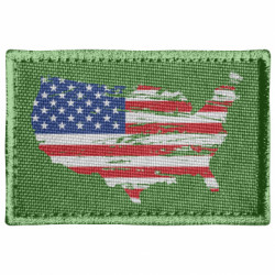 Шеврон прямоугольный America Flag Shape - FATLINE Шеврон прямоугольный America Flag Shape