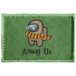 Шеврон прямокутний Among Us Harry Potter