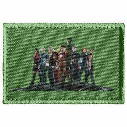 Шеврон прямоугольный Avengers on the rock - FATLINE Шеврон прямоугольный Avengers on the rock