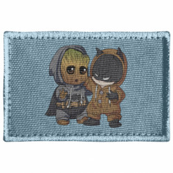 Шеврон прямоугольный Бэтмен и грут - FATLINE Шеврон прямоугольный Бэтмен и грут