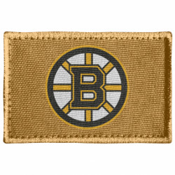 Шеврон прямоугольный Boston Bruins logo - FATLINE Шеврон прямоугольный Boston Bruins logo