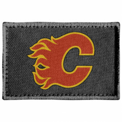 Шеврон прямоугольный Calgary Flames - FATLINE Шеврон прямоугольный Calgary Flames