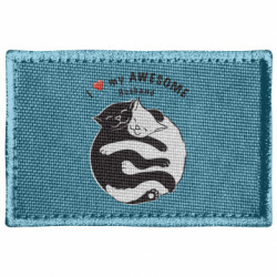 Шеврон прямоугольный Cats and love