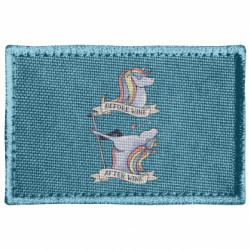 Шеврон прямокутний До і Після Вина Єдиноріг - FATLINE Шеврон прямокутний До і Після Вина Єдиноріг