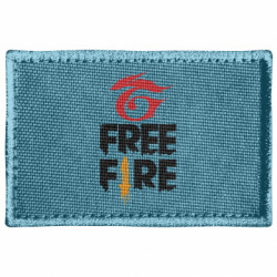 Шеврон прямокутний Garena and Free Fire logo - FATLINE Шеврон прямокутний Garena and Free Fire logo