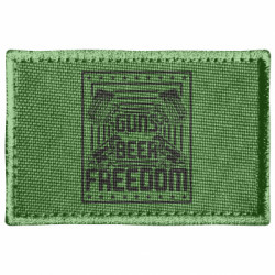 Шеврон прямоугольный Guns Beer Freedom - FATLINE Шеврон прямоугольный Guns Beer Freedom