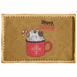 Шеврон прямоугольный Happy Christmas Holiday - FATLINE Шеврон прямоугольный Happy Christmas Holiday