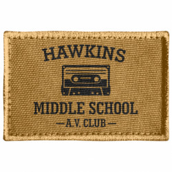 Шеврон прямокутний Hawkins middle school